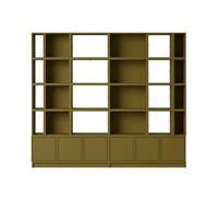 Étagère de Bureau Empilée Muuto Configuration 1 Marron-Vert