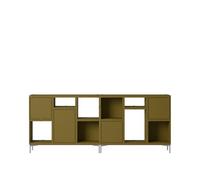 Étagère de Bureau Empilée Muuto Configuration 3 Marron-Vert