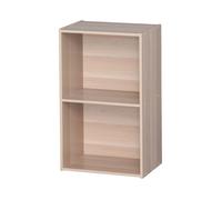 Étagère de bureau modulable Iris Ohyama CX-2FN en bois brun clair