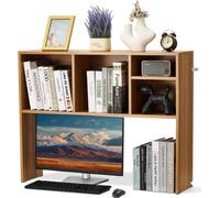 Étagère de bureau Organiseur de table - 1 niveau Étagère de table en panneau de particules - Organiseur couleur bois pour un rangement efficace