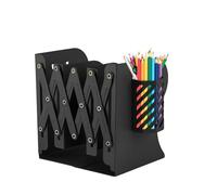 Étagère de bureau télescopique en métal, organiseur de bureau avec porte-stylo, dessus