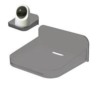 Étagère de caméra support mural pour moniteur sans trous avec affichage | Mini étagère acrylique pour salle de bain, chambre, bureau, convient aux locataires