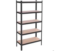 Étagère de cave - Springos® - Métal - Noir - 150 cm - 5 tablettes - Charge 675 kg