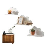 Étagère de chambre d'enfant - Étagère de rangement mignonne en forme de | 3 pièces de 15 cm de profondeur pour chambre à coucher, crèche, salle de jeux, salon, décoration d'intérieur