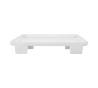 Étagère de Chevet à Clipser Trou de Câble, Blanc | ABS et Fer, Fixation Stable sans Abîmer le Cadre, Compartiments Multiples pour Chambres D’élève