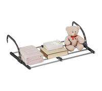 Étagère De Chevet pour Dortoir Support Pliable et Ajustable | Porte-Vêtements Rétractable pour Balcon, Maison, Chambre d', Camping-car, Lit de Bébé, Appartement, Berceau, Sac à
