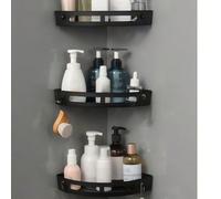 Étagère de coin triangulaire pour salle de bain, gain de place, conception antidérapante, installation facile. Convient pour le support de douche intérieur, le support de shampoing mural de salle de b