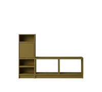 Étagère de Couloir Empilée Muuto Configuration 1 Marron-Vert