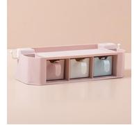 Étagère De Cuisine À Épices Support De Rangement De Porte-Épices Pot Assaisonnement Suspendu Assaisonnement Tiroir Boîte -Rose