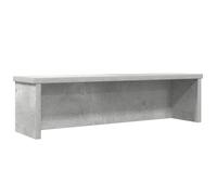 Étagère de cuisine empilable gris béton en bois - 60 x 15 x 16 cm - Organiseur de cuisine pour plan de travail, porte-ustensiles, porte-couverts, porte-éponge et rangement dans la salle à manger