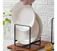 Étagère de cuisine en acier inoxydable pour ranger et sécher les assiettes, bols, ustensiles. Organisateur de plan de travail de cuisine pour la salle à manger et la maison Blanc 1 pièces,Blanc 2pcs,N