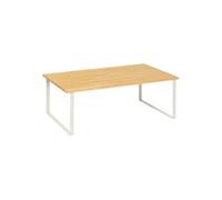 - Etagère de Cuisine en Bambou "Ordera" 50cm Naturel & Blanc