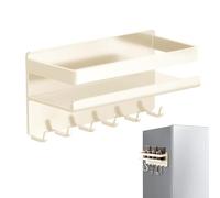 Étagère de cuisine magnétique - Support à épices mural sans organisateur de | Support de stockage en acier au carbone pour bouteilles d'assaisonnement, pots à condiments et produits de garde-manger sur l