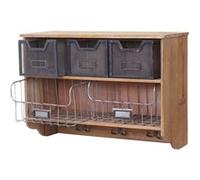 Mendler Étagère de cuisine bois - Marron