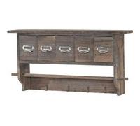 Mendler Étagère de cuisine 5 tiroirs - Marron