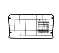 Etagère de cuisine Open Grid avec crochets et panier de rangement - Largeur 30 cm x Longueur 60 cm - Noir