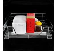Etagère de Cuisine Tiroir télescopique - INOX - Treillis métallique en acier chromé - 44x57x14cm