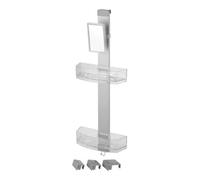 Étagère de douche 2 tablettes 1 crochet et miroir anti buée - ABS WENKO