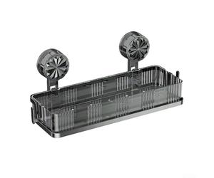 Étagère de douche à ventouse multi-positions pour murs lisses, support de rangement réglable pour bouteilles de shampooing, distributeurs de savon et accessoires de bain