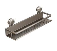 Étagère de douche à ventouse - pas d'étagères de forage | Salle de rangement de ventouse de salle de bain, solution d'économie d'espace de rangement mur
