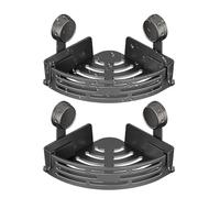 Étagère de douche à ventouse | Support d'angle sans perçage | Étagères de douche amovibles pour rangement du shampooing, des articles de toilette, de salle de bain, de cuisine, de maison, de