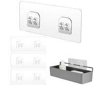 Étagère De Douche Adhésive 4 Plaquettes de Colle de Rangement