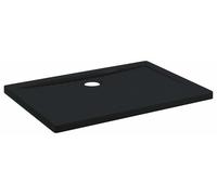 Étagère de douche avec points antidérapants, 100 x 70 x 4 cm, en ABS, couleur noire