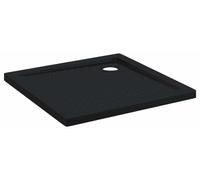 Étagère de douche avec points de support, 80 x 80 x 4 cm, en ABS, de couleur noire