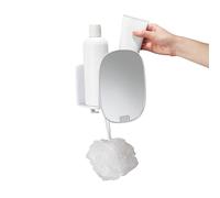Joseph Joseph Étagère compacte de Douche avec Miroir Ajustable EasyStore-Blanc, Taille Unique Petit