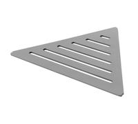 Étagère de douche d’angle en aluminium, gris béton, sans barre - TI-SHELF LINE