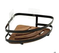 5five Étagère de douche d'angle Blackacia en acacia