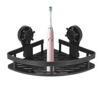Étagère de douche d'angle - porte-objets de salle de bain, porte-objets triangle d'admission | étagères murales pour salle de bain à forte aspiration, support de salle de bains drain mural pour douche