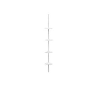 - Etagère de Douche d'Angle "Télescopique" 180-240cm Blanc