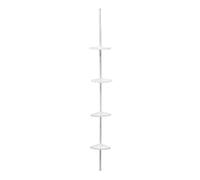 Étagère de Douche d'Angle "Télescopique" 180-240cm Blanc