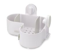 Joseph Joseph Duo Organiseur d'étagère de douche d'angle, rangement de salle de bain pour accessoires de douche, blanc, Blanc, regelmäßig