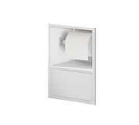Étagère de Douche élégante en Acier Inoxydable avec boîte à mouchoirs - Niche encastrée pour Salle de Bain, Cuisine, Salon et Chambre (Blanc, 23 x 17 x 12 cm)