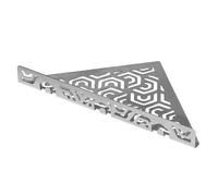 Étagère de douche en acier inoxydable d’angle 28×20 cm, brossé, avec barre - TI-SHELF PENTA
