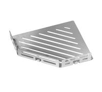 Étagère de douche en acier inoxydable pentagonale, brossée, avec barre - TI-SHELF LINE