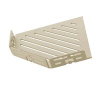 Étagère de douche en aluminium pentagonale, coloris sable, avec barre - TI-SHELF LINE