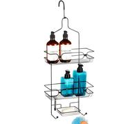 Vilde Étagère de douche à suspendre – Métal noir inoxydable – 61 x 28,5 x 12,5 cm – Hauteur 70 cm