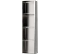 Étagère de douche encastrée pour rangement de shampooing et articles de toilette, support mural de salle de bain, 28 x 12,5 cm, design encastré durable pour espace de douche organisé