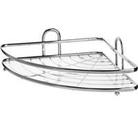 Étagère de douche - Étagère d'angle pour douche - Fixation murale - Panier suspendu - Peu encombrante - Chromée