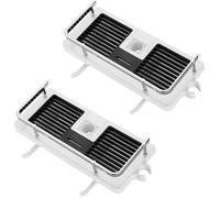 Étagère de douche - GUANGNA - 2PCS - Installation sans perçage - Pour barre de 21-25mm - Blanc
