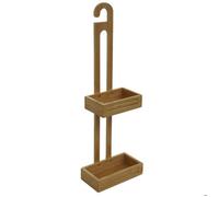 Etagère de douche HWC-M23 2 paniers Bambou 69x22x13cm