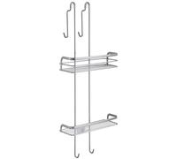 Étagère de douche Metaltex Bad, modèle Origin LUXY, à suspendre, avec protections en silicone, couleur argent