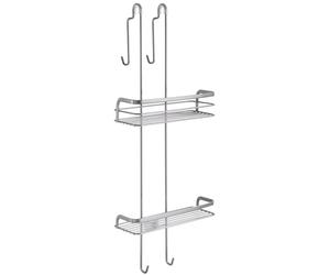 Étagère de douche Metaltex Bad, modèle Origin LUXY, à suspendre, avec protections en silicone, couleur argent