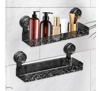 Étagère de douche mobile à ventouse, sans perçage, facile à monter, gain de place, pour salle de bain, grise