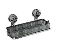 Étagère de douche mobile avec ventouse, support mural sans perçage en ABS pour salle de bain et cuisine, étagère réutilisable sans outils pour shampooing &, solide pour le vide pour les surfaces