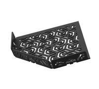 Étagère de douche pentagonale en aluminium, noir, avec barre de retenue - TI-SHELF PENTA
