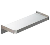 Étagère de douche sans perçage, adhésive, en acier inoxydable, à fixer au mur, 26,3 cm